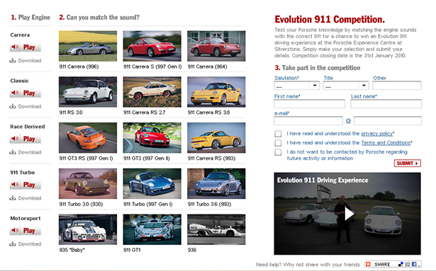 Test your expertise in the Evolution 911 competition