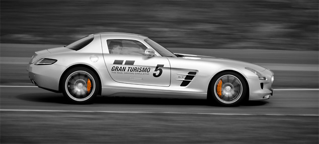 David Coulthard in the SLS AMG