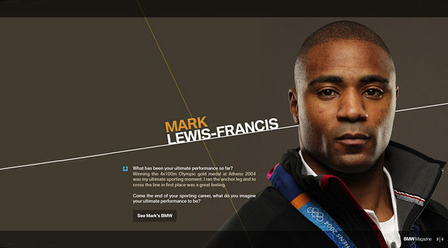 British sprinter Mark Lewis-Francis