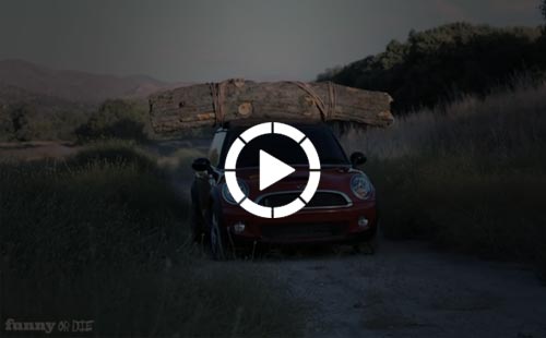 mini vs porsche video03 MINI gatecrashes Porsches 50th Birthday celebrations for the 911