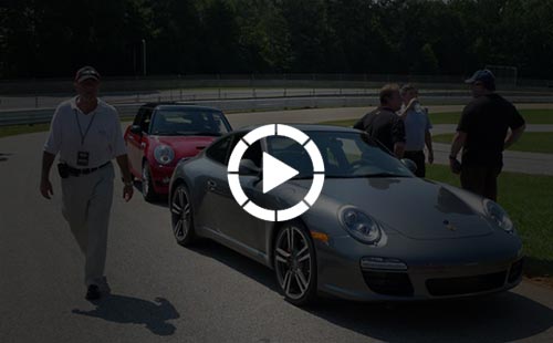 mini vs porsche video05 MINI gatecrashes Porsches 50th Birthday celebrations for the 911