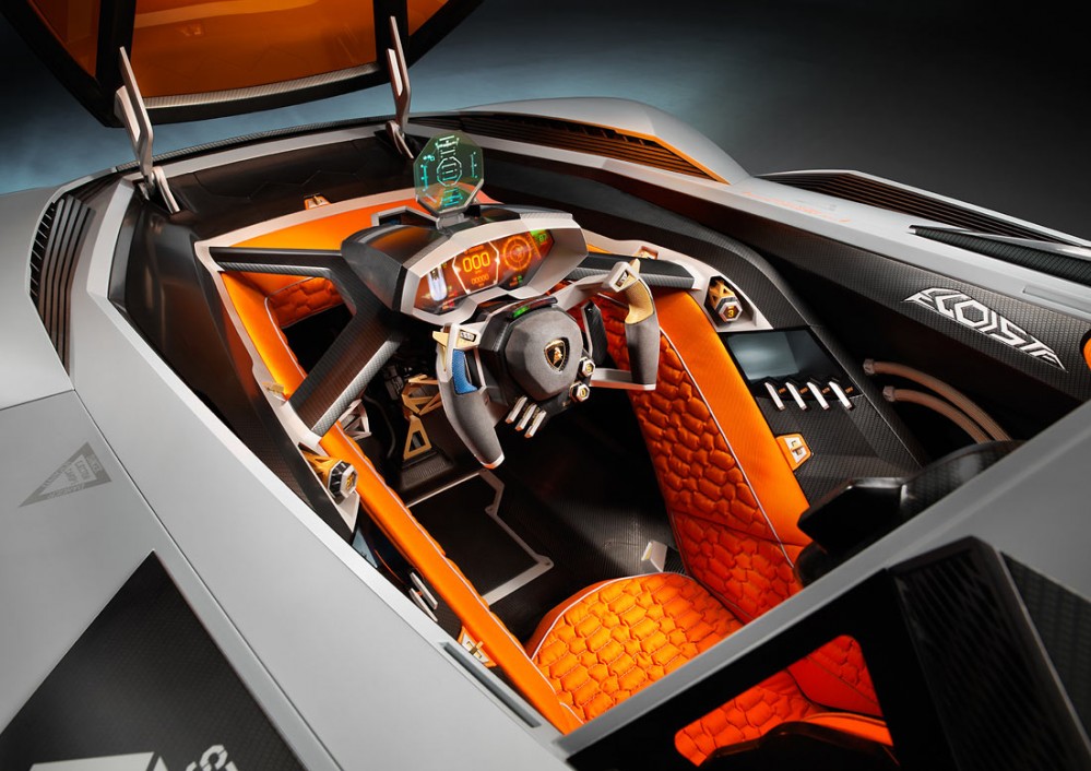 lamborghini egoista interiors 999x706 Lamborghini reveals a gift to itself: The Egoista (w/VIDEO)