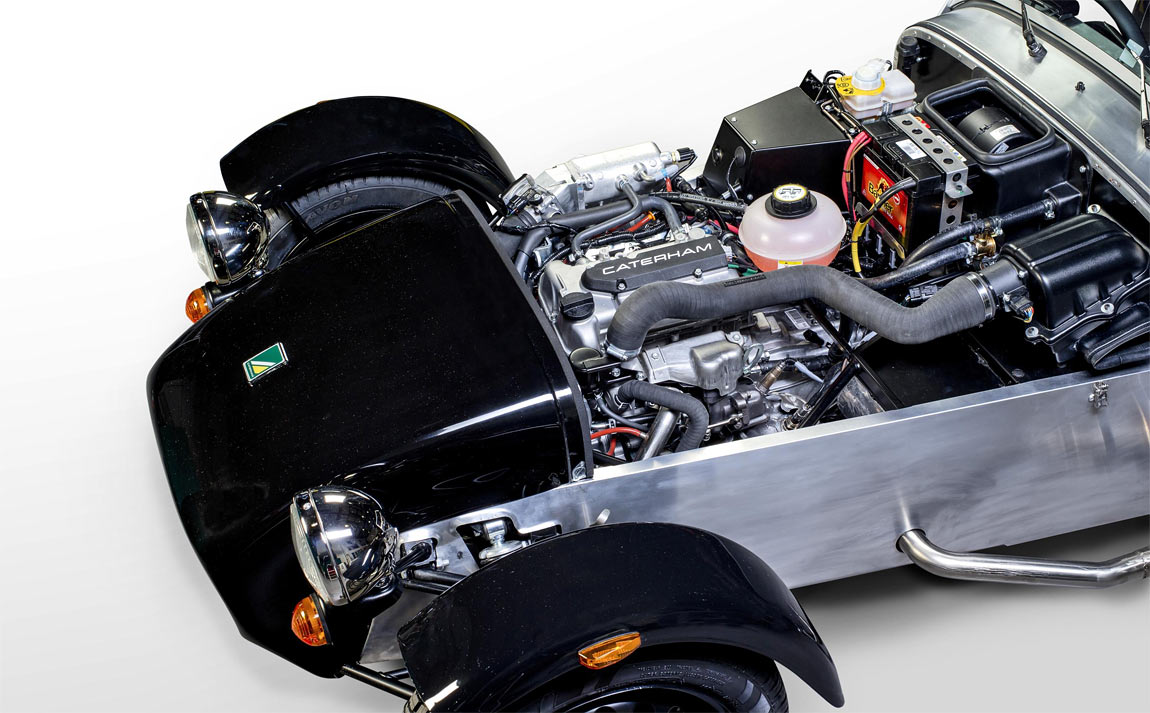 Caterham’s entry-level Seven will be powered by a 660cc turbocharged Suzuki engine