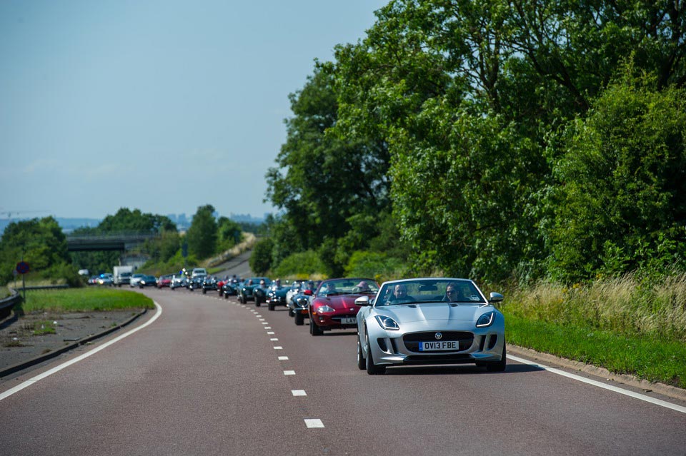 F TYPE heritage procession G1 Jaguars very first F TYPE leads the companys heritage collection (w/VIDEO)