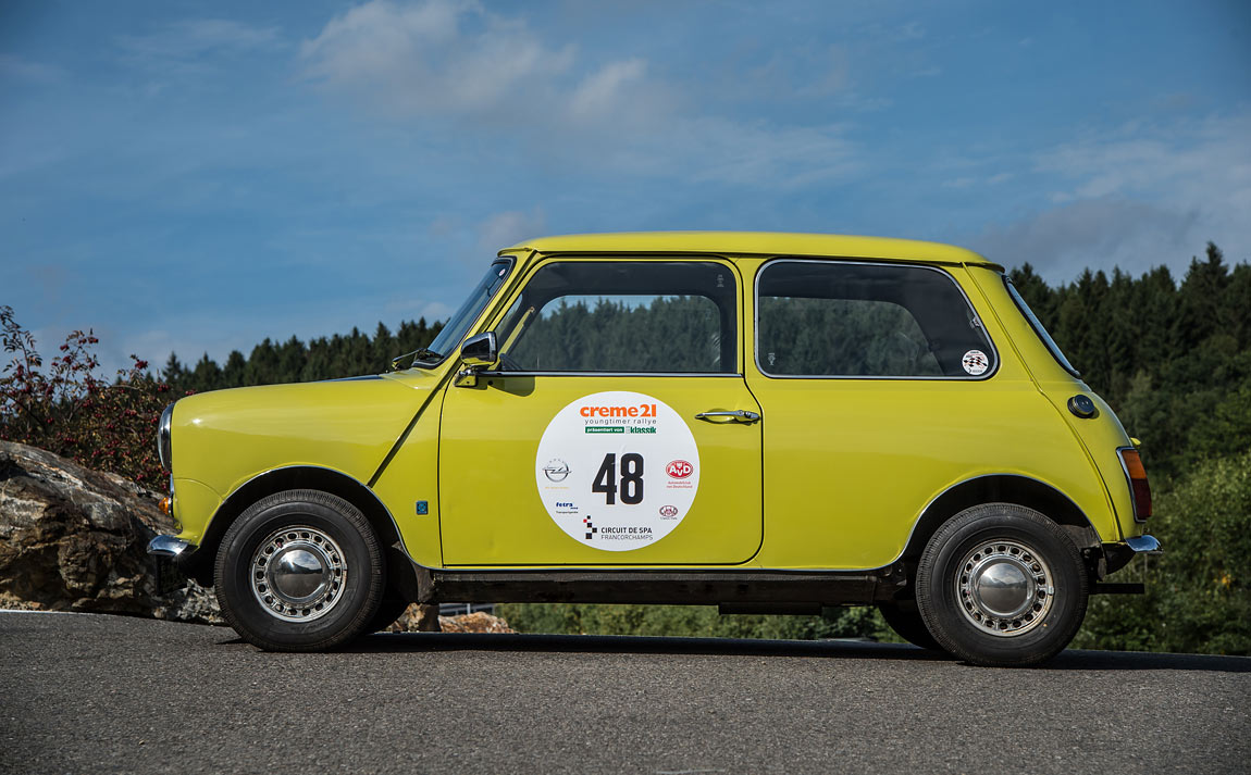 Mr Bean’s classic Mini goes racing