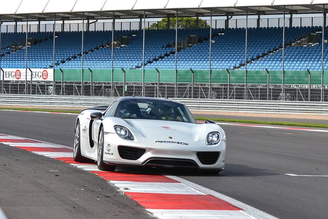 Porsche 918 Spyder around Silverstone